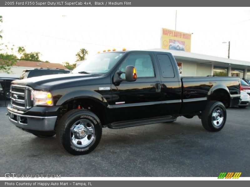 Black / Medium Flint 2005 Ford F350 Super Duty XLT SuperCab 4x4