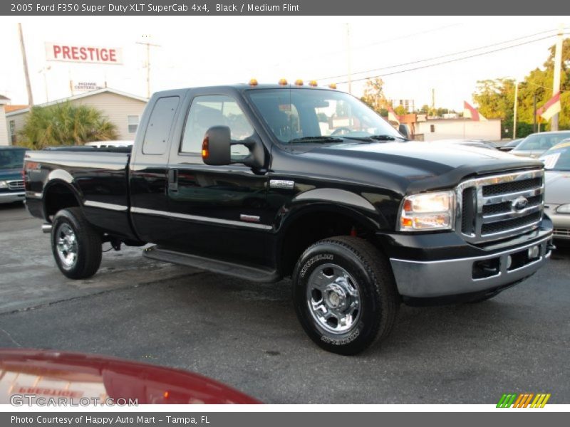 Black / Medium Flint 2005 Ford F350 Super Duty XLT SuperCab 4x4
