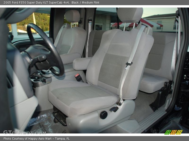  2005 F350 Super Duty XLT SuperCab 4x4 Medium Flint Interior