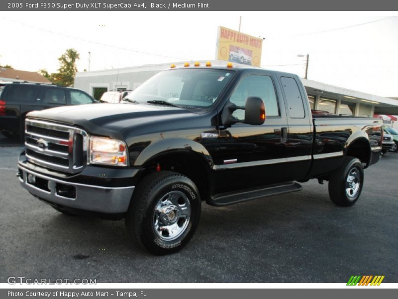 Black / Medium Flint 2005 Ford F350 Super Duty XLT SuperCab 4x4