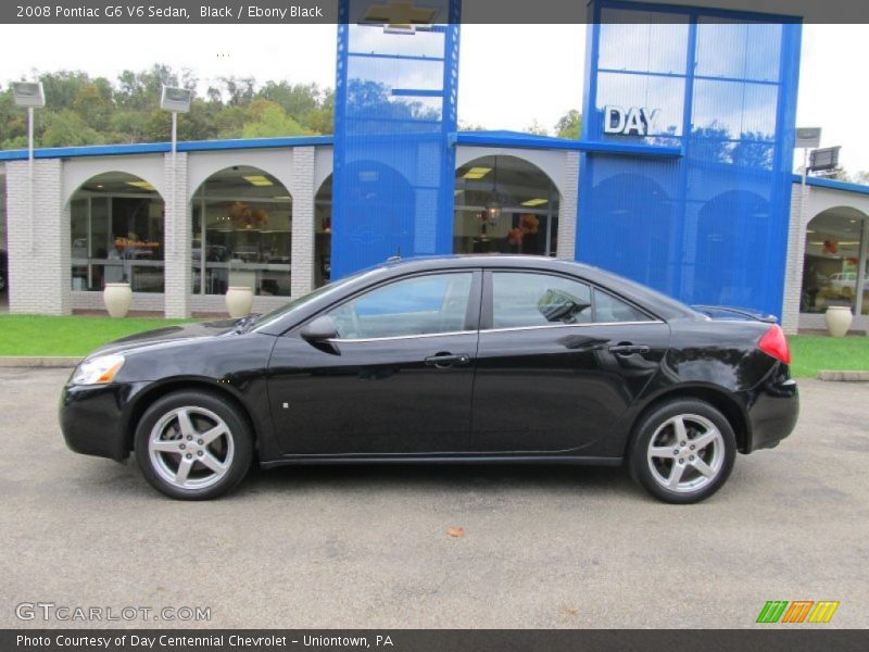 Black / Ebony Black 2008 Pontiac G6 V6 Sedan