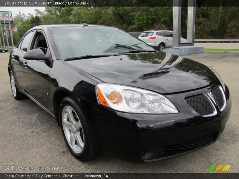 Black / Ebony Black 2008 Pontiac G6 V6 Sedan