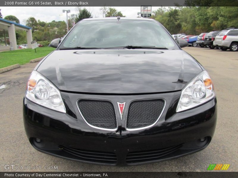 Black / Ebony Black 2008 Pontiac G6 V6 Sedan