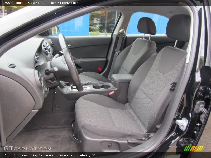 Black / Ebony Black 2008 Pontiac G6 V6 Sedan