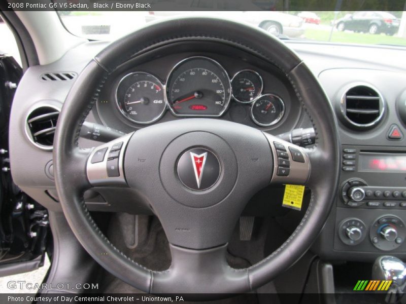 Black / Ebony Black 2008 Pontiac G6 V6 Sedan