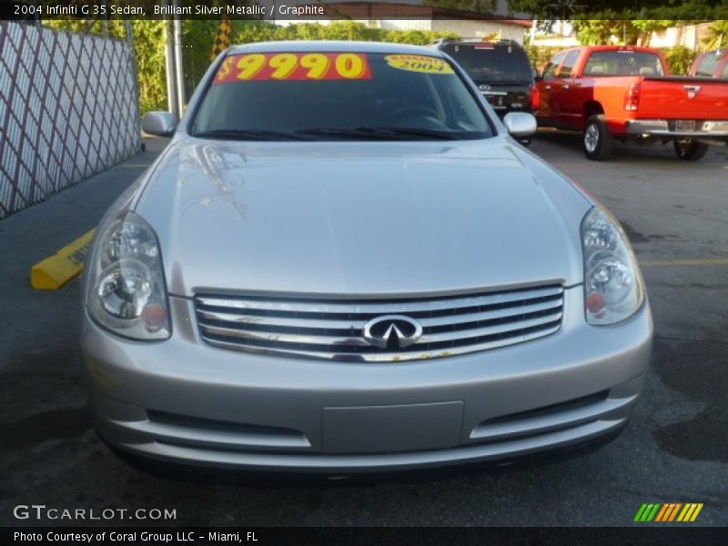 Brilliant Silver Metallic / Graphite 2004 Infiniti G 35 Sedan
