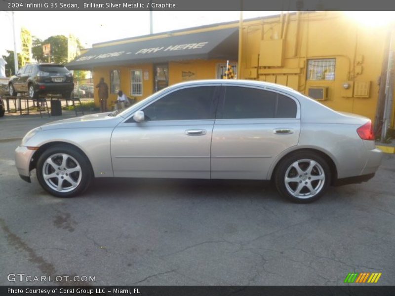 Brilliant Silver Metallic / Graphite 2004 Infiniti G 35 Sedan