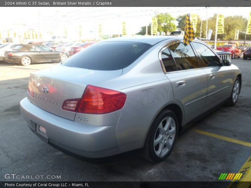 Brilliant Silver Metallic / Graphite 2004 Infiniti G 35 Sedan