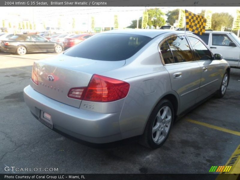 Brilliant Silver Metallic / Graphite 2004 Infiniti G 35 Sedan