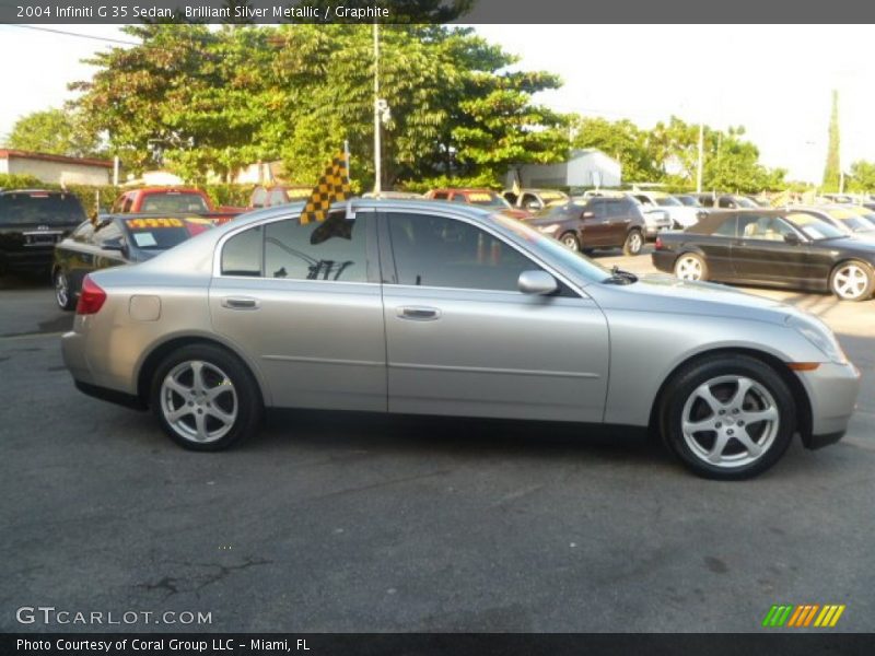 Brilliant Silver Metallic / Graphite 2004 Infiniti G 35 Sedan