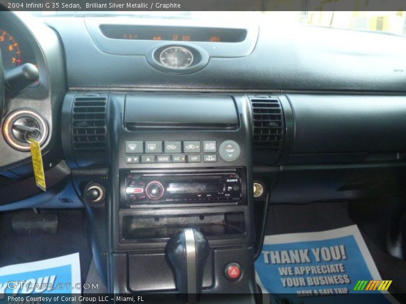 Brilliant Silver Metallic / Graphite 2004 Infiniti G 35 Sedan