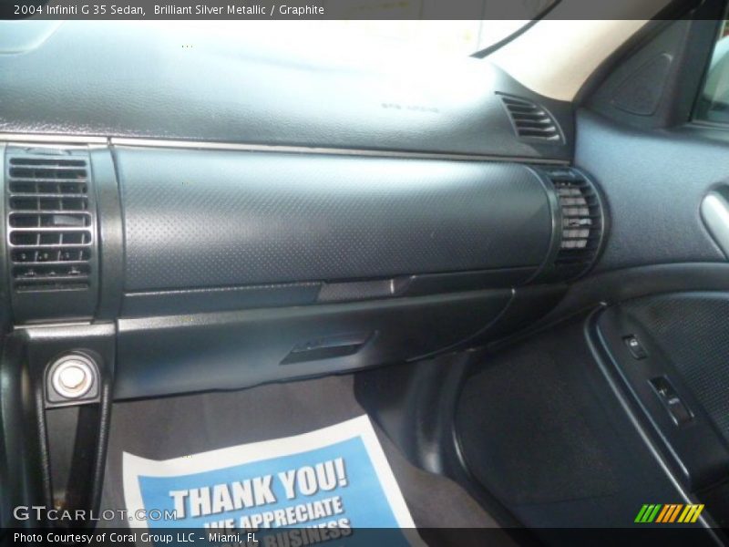 Brilliant Silver Metallic / Graphite 2004 Infiniti G 35 Sedan