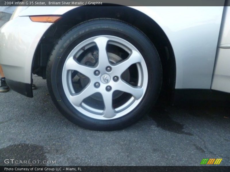 Brilliant Silver Metallic / Graphite 2004 Infiniti G 35 Sedan