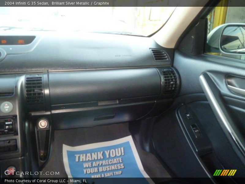 Brilliant Silver Metallic / Graphite 2004 Infiniti G 35 Sedan