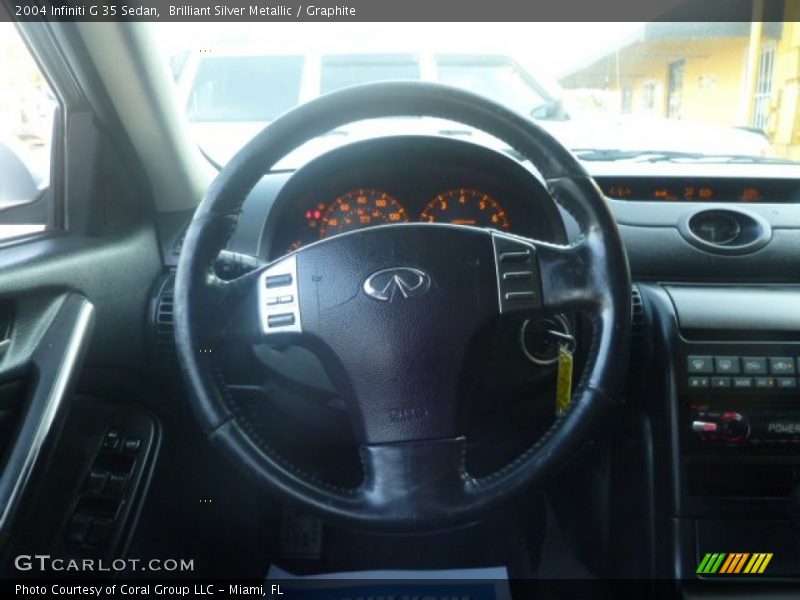 Brilliant Silver Metallic / Graphite 2004 Infiniti G 35 Sedan