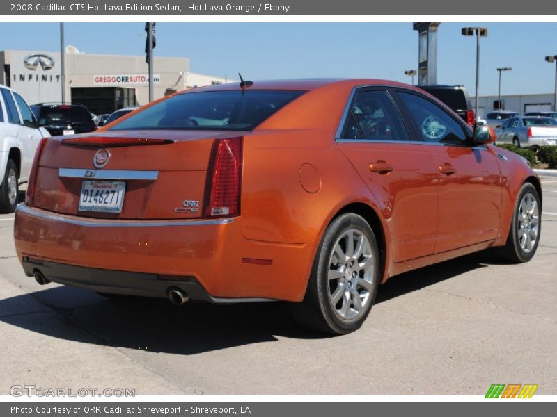 Hot Lava Orange / Ebony 2008 Cadillac CTS Hot Lava Edition Sedan