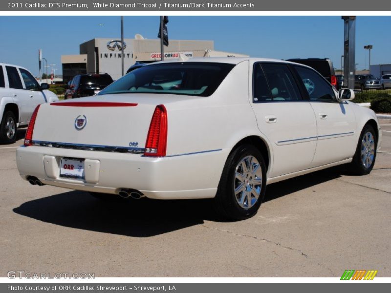 White Diamond Tricoat / Titanium/Dark Titanium Accents 2011 Cadillac DTS Premium