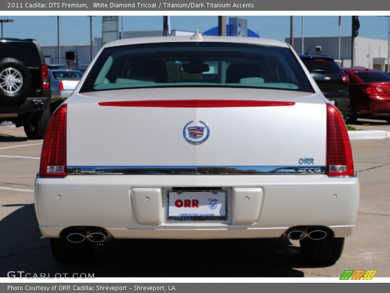 White Diamond Tricoat / Titanium/Dark Titanium Accents 2011 Cadillac DTS Premium