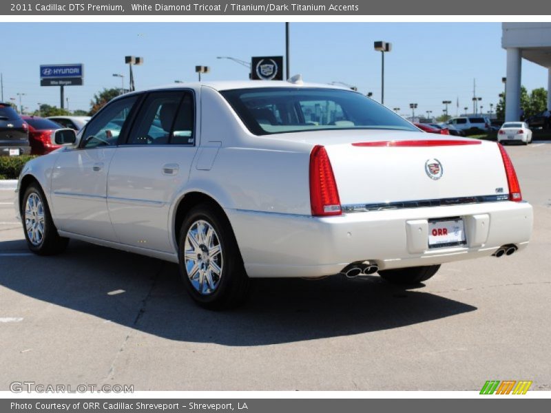 White Diamond Tricoat / Titanium/Dark Titanium Accents 2011 Cadillac DTS Premium