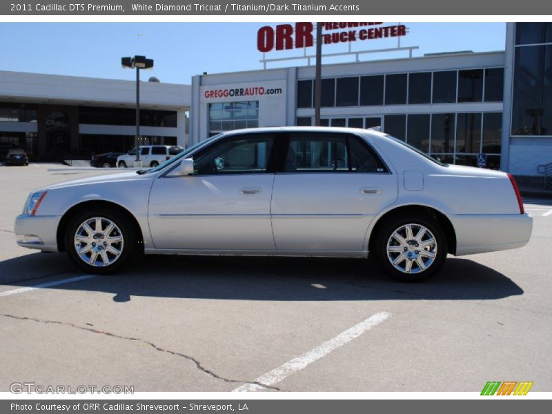 White Diamond Tricoat / Titanium/Dark Titanium Accents 2011 Cadillac DTS Premium