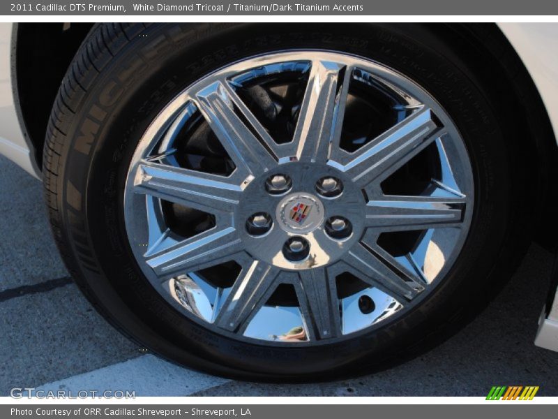 White Diamond Tricoat / Titanium/Dark Titanium Accents 2011 Cadillac DTS Premium