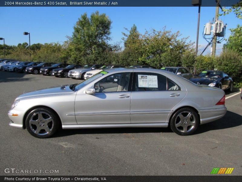 Brilliant Silver Metallic / Ash 2004 Mercedes-Benz S 430 Sedan