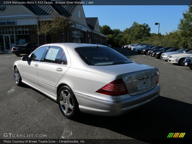 Brilliant Silver Metallic / Ash 2004 Mercedes-Benz S 430 Sedan