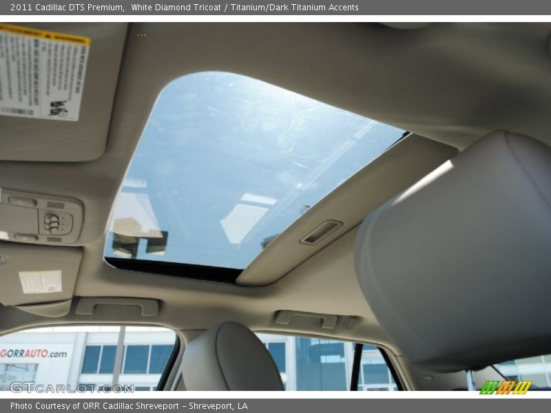 White Diamond Tricoat / Titanium/Dark Titanium Accents 2011 Cadillac DTS Premium