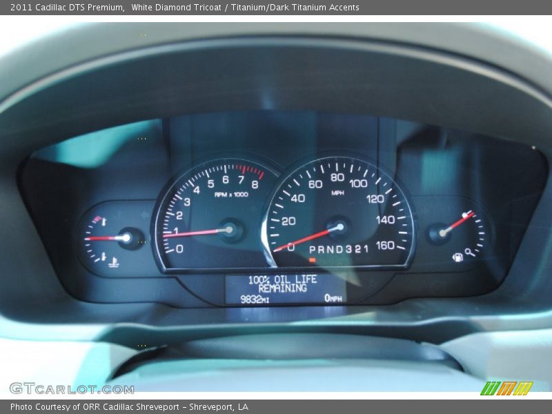 White Diamond Tricoat / Titanium/Dark Titanium Accents 2011 Cadillac DTS Premium