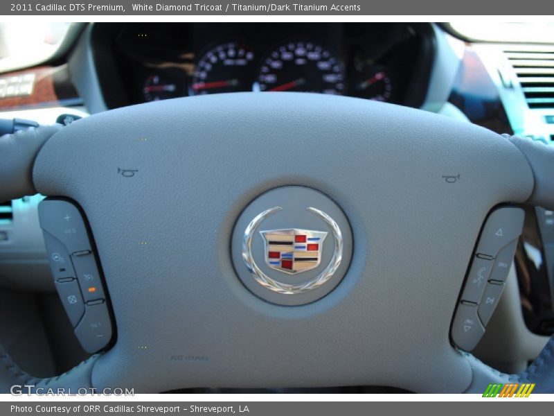 White Diamond Tricoat / Titanium/Dark Titanium Accents 2011 Cadillac DTS Premium