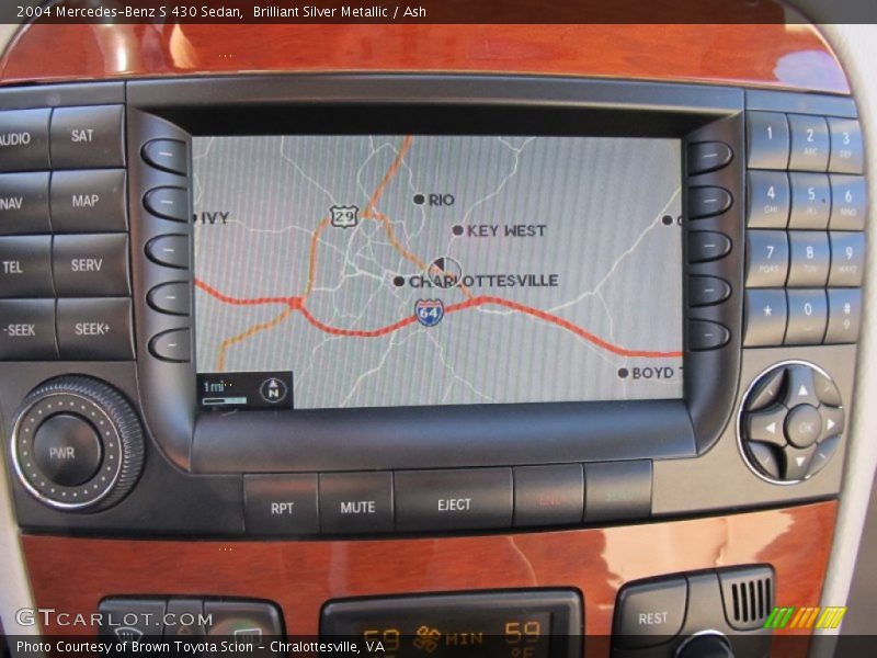 Navigation of 2004 S 430 Sedan