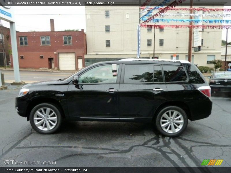 Black / Sand Beige 2008 Toyota Highlander Hybrid Limited 4WD