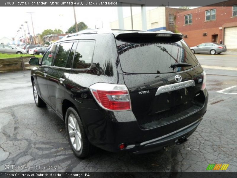 Black / Sand Beige 2008 Toyota Highlander Hybrid Limited 4WD