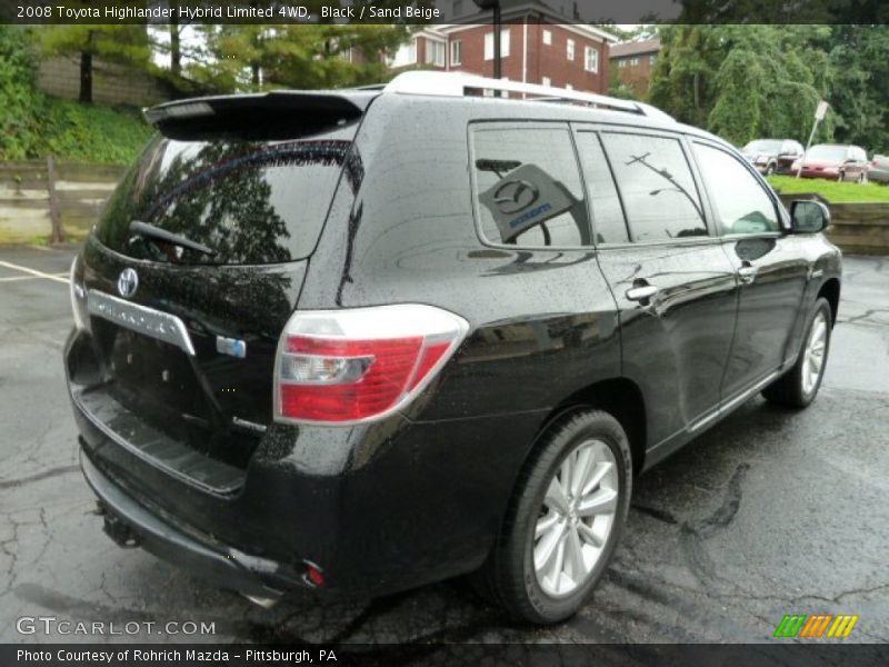 Black / Sand Beige 2008 Toyota Highlander Hybrid Limited 4WD
