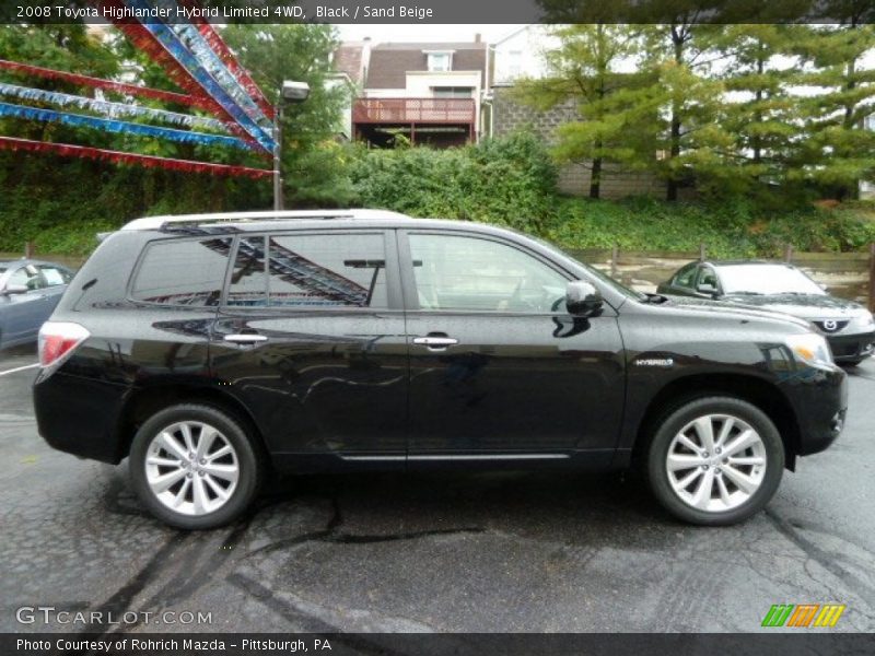 Black / Sand Beige 2008 Toyota Highlander Hybrid Limited 4WD