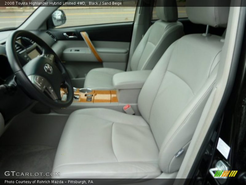 Black / Sand Beige 2008 Toyota Highlander Hybrid Limited 4WD