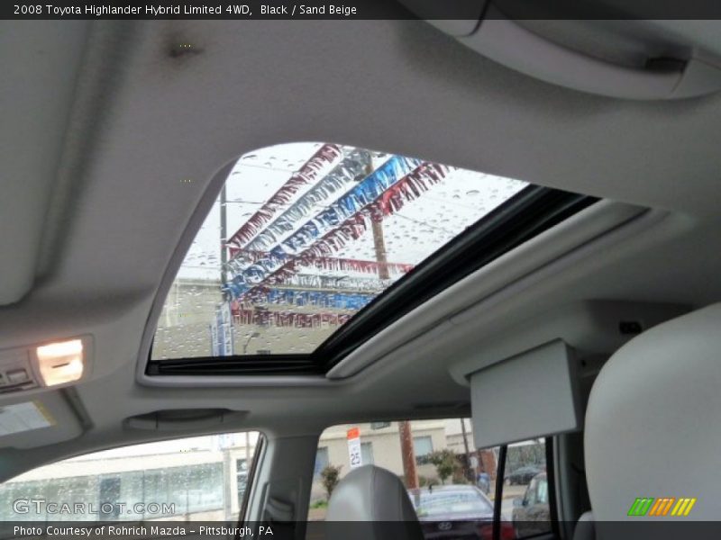 Black / Sand Beige 2008 Toyota Highlander Hybrid Limited 4WD