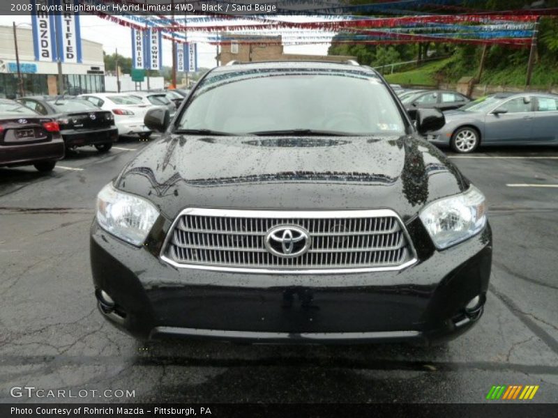 Black / Sand Beige 2008 Toyota Highlander Hybrid Limited 4WD
