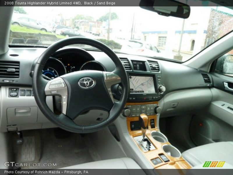 Black / Sand Beige 2008 Toyota Highlander Hybrid Limited 4WD