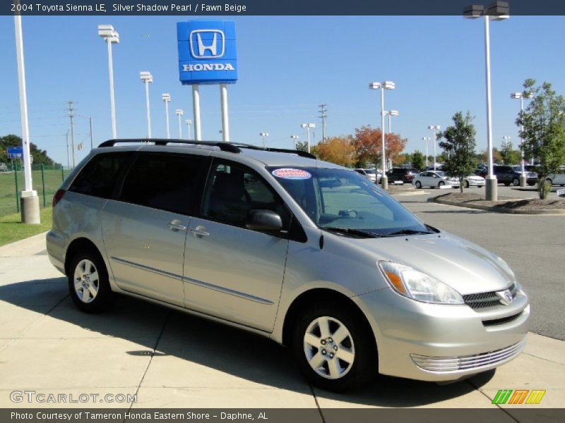Silver Shadow Pearl / Fawn Beige 2004 Toyota Sienna LE