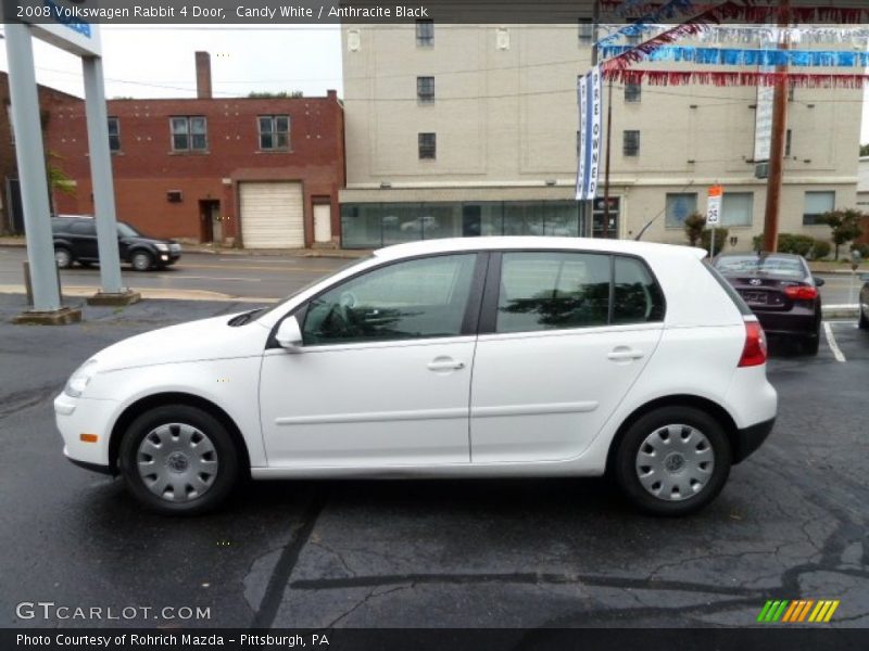 Candy White / Anthracite Black 2008 Volkswagen Rabbit 4 Door