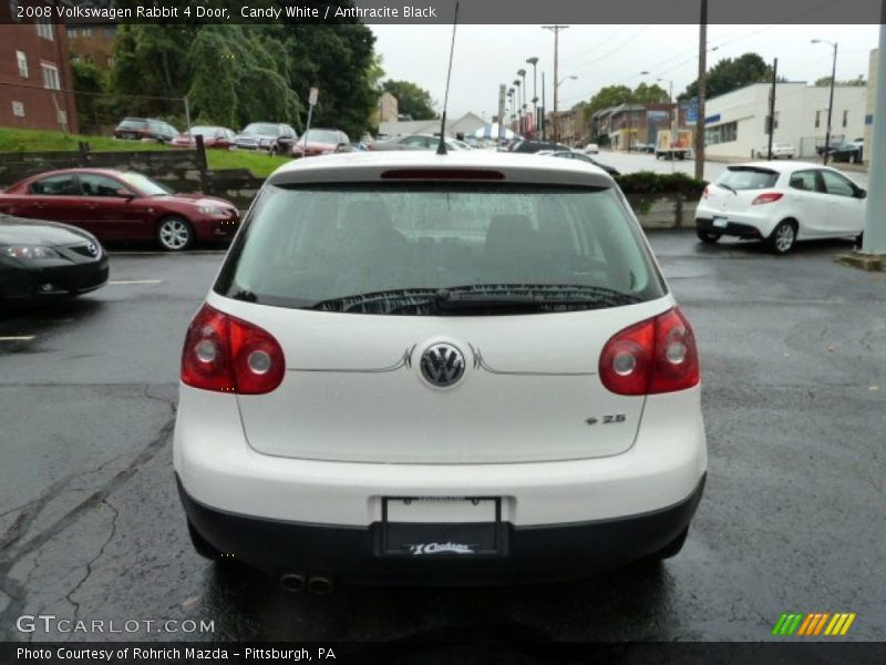Candy White / Anthracite Black 2008 Volkswagen Rabbit 4 Door