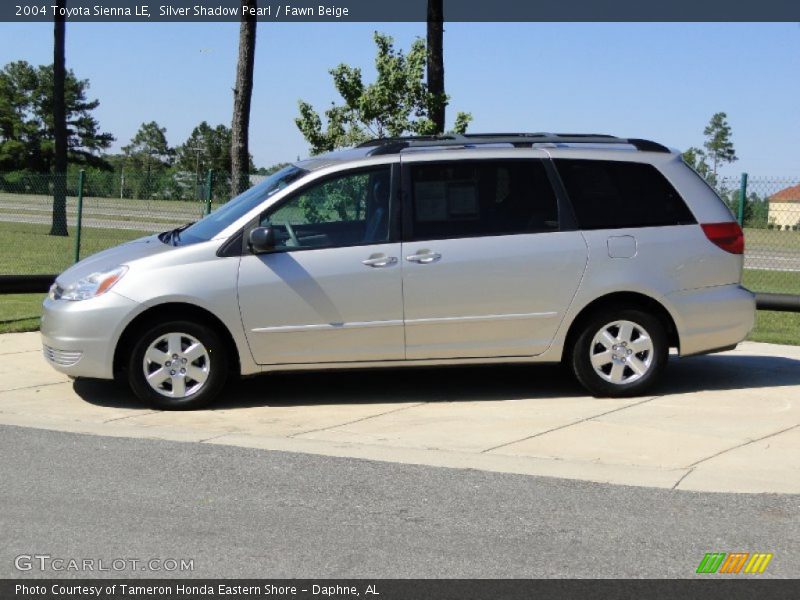 Silver Shadow Pearl / Fawn Beige 2004 Toyota Sienna LE