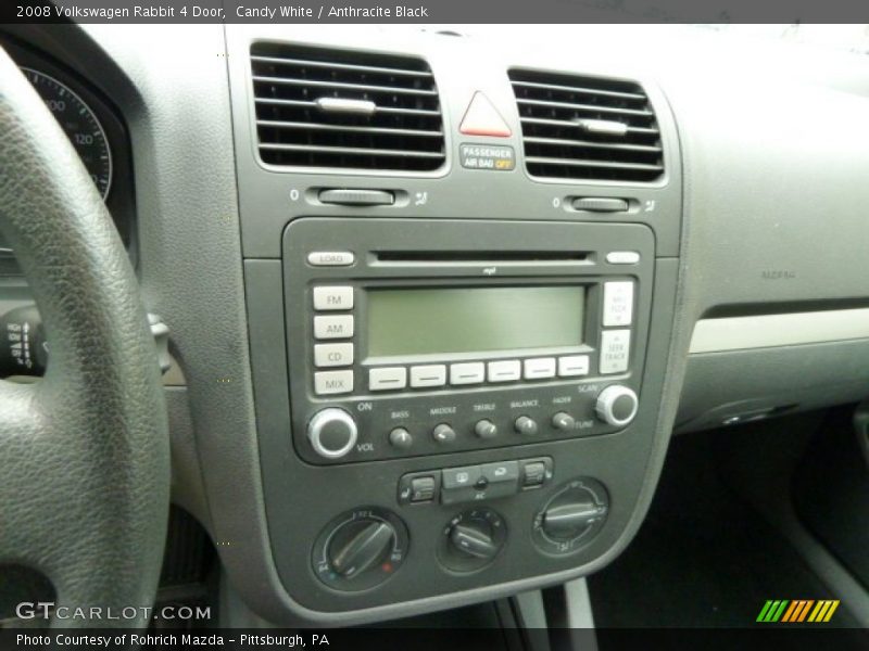 Candy White / Anthracite Black 2008 Volkswagen Rabbit 4 Door