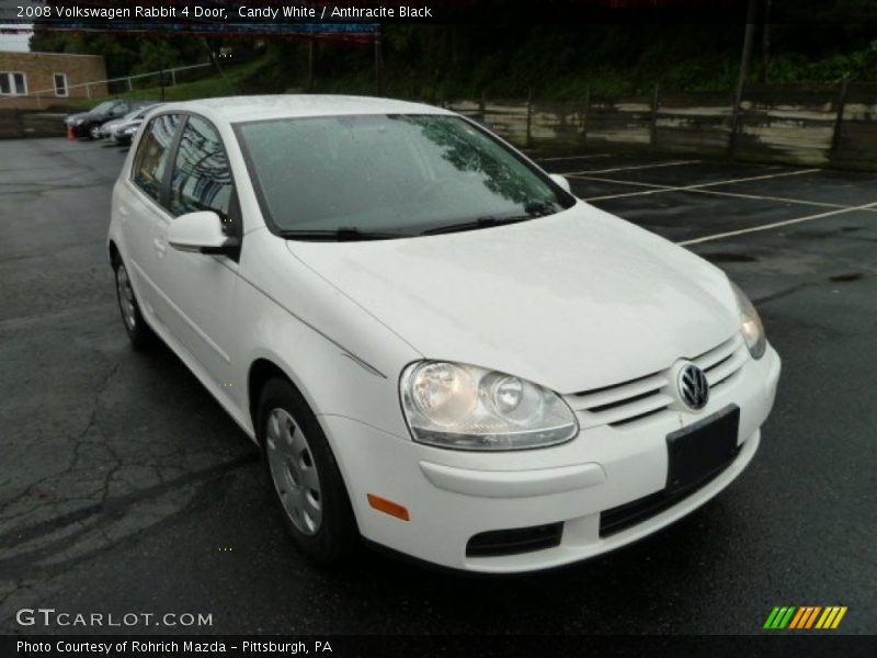 Candy White / Anthracite Black 2008 Volkswagen Rabbit 4 Door