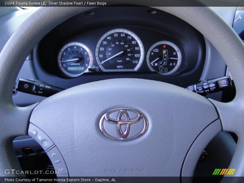 Silver Shadow Pearl / Fawn Beige 2004 Toyota Sienna LE