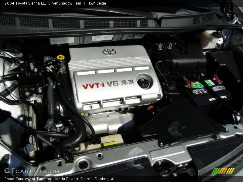 Silver Shadow Pearl / Fawn Beige 2004 Toyota Sienna LE