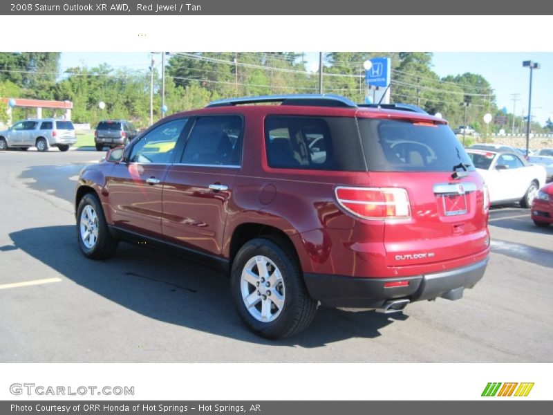 Red Jewel / Tan 2008 Saturn Outlook XR AWD