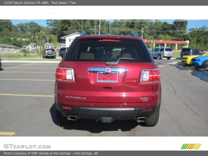 Red Jewel / Tan 2008 Saturn Outlook XR AWD