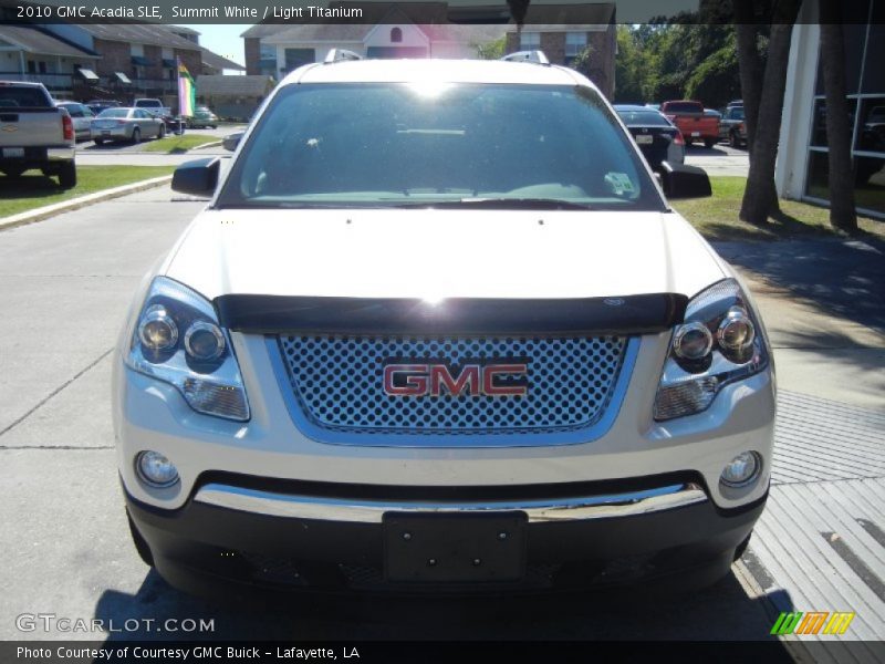 Summit White / Light Titanium 2010 GMC Acadia SLE